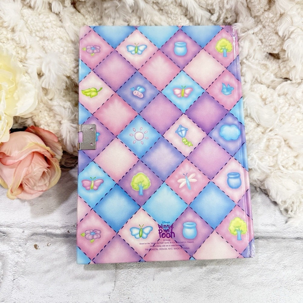 Vtg Disney Winnie the Pooh Girls Locking Diary Journal Book 90's Y2K ( No Lock ) - Picture 2 of 11
